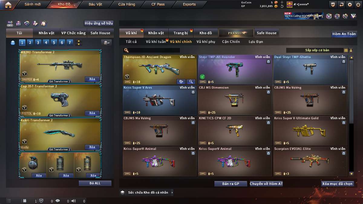 shop acc cf uy tin gia re